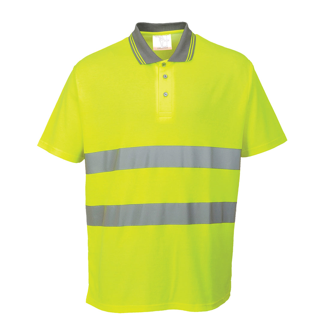 Portwest S171 Cotton Comfort Hi Vis Polo Shirt 1#colour_yellow
