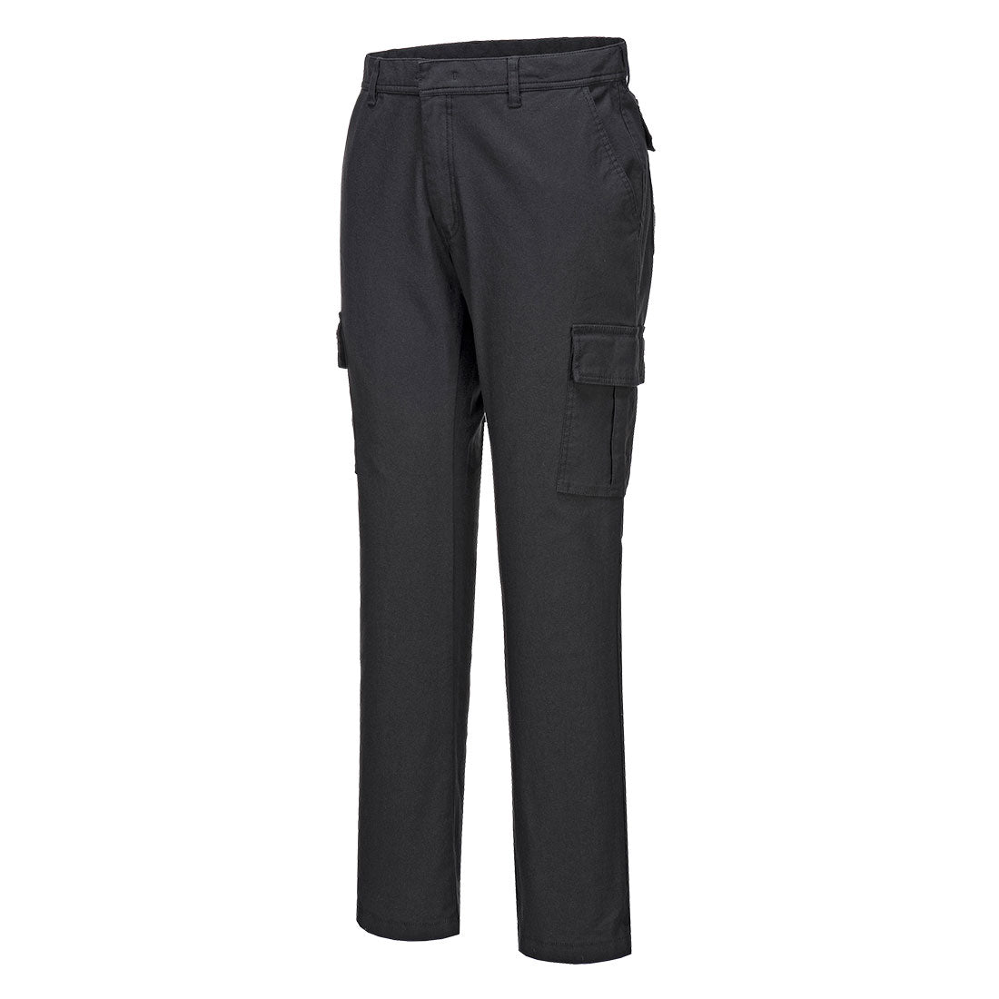 Portwest S231 Stretch Slim Combat Trousers 1#colour_black