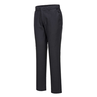 Portwest S232 Stretch Slim Chino Trousers 1#colour_black