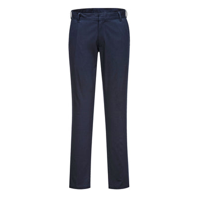 Portwest S232 Stretch Slim Chino Trousers 1#colour_dark-navy 2#colour_dark-navy