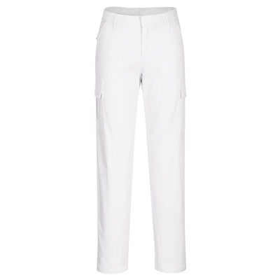 Portwest S233 Womens Stretch Cargo Trousers 1#colour_white
