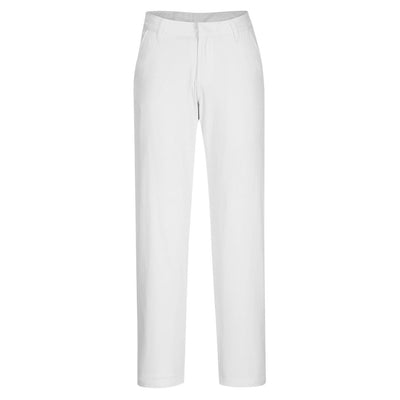 Portwest S235 Womens Slim Chino Trousers 1#colour_white