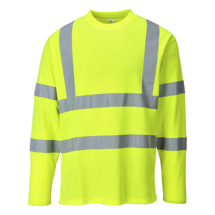 Portwest S278 Hi Vis Long Sleeved T-Shirt 1#colour_yellow