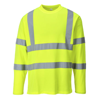 Portwest S278 Hi Vis Long Sleeved T-Shirt 1#colour_yellow