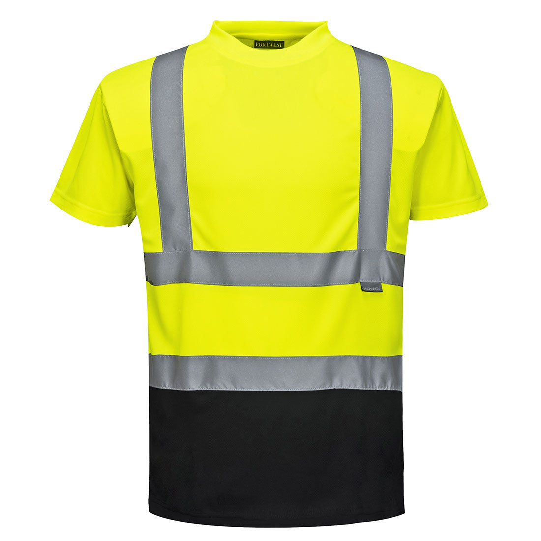 Portwest S378 Two Tone Hi Vis T-Shirt 1#colour_yellow-black