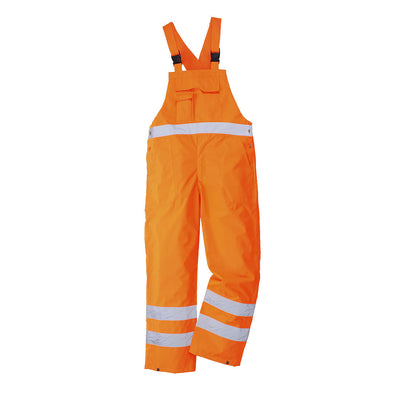 Portwest S388 Hi Vis Bib & Brace - Unlined 1#colour_orange 2#colour_orange