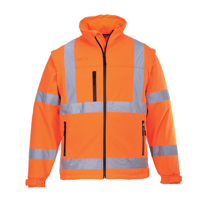 Portwest S428 Hi Vis Softshell Jacket (3L) 1#colour_orange