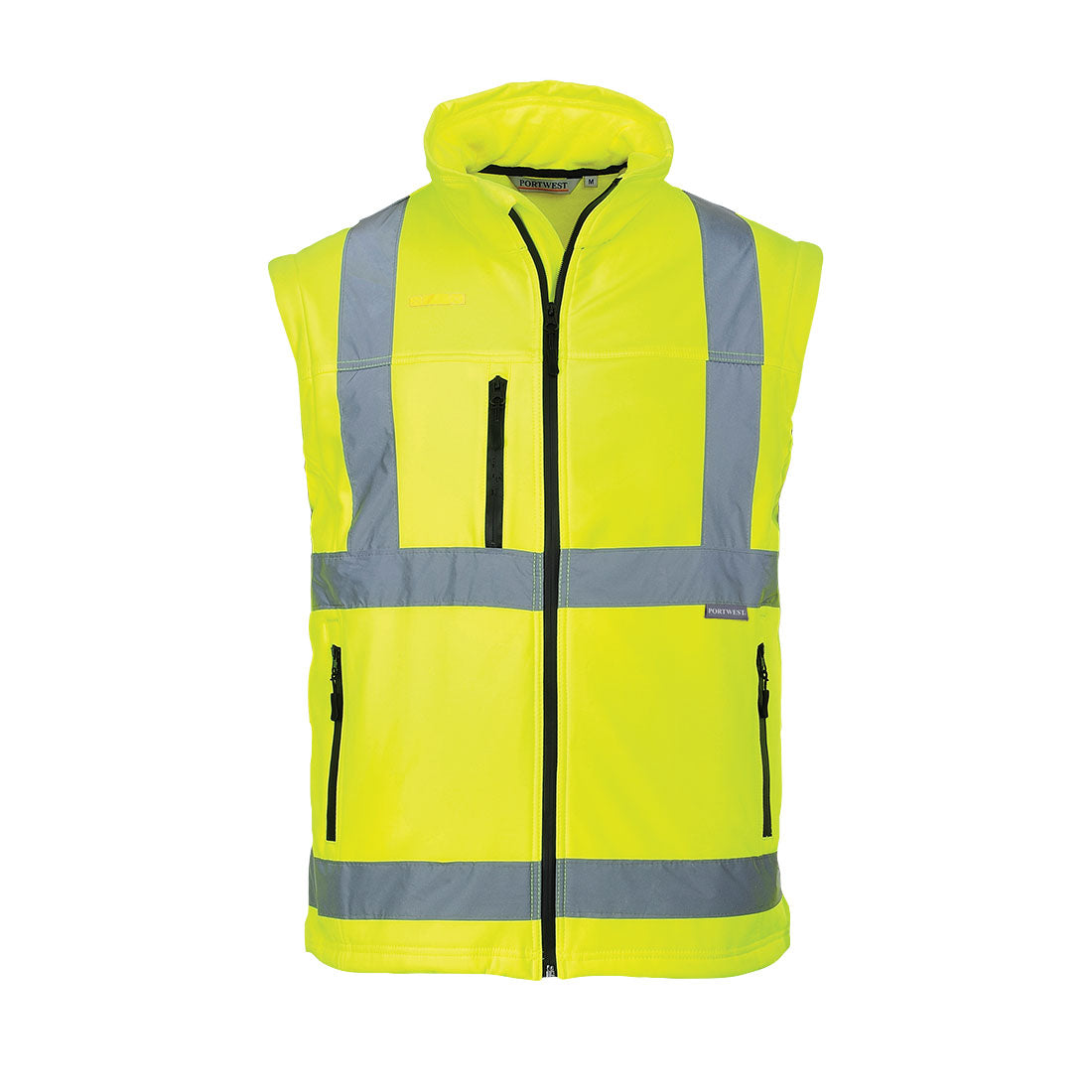 Portwest S428 Hi Vis Softshell Jacket (3L) 1#colour_yellow 2#colour_yellow