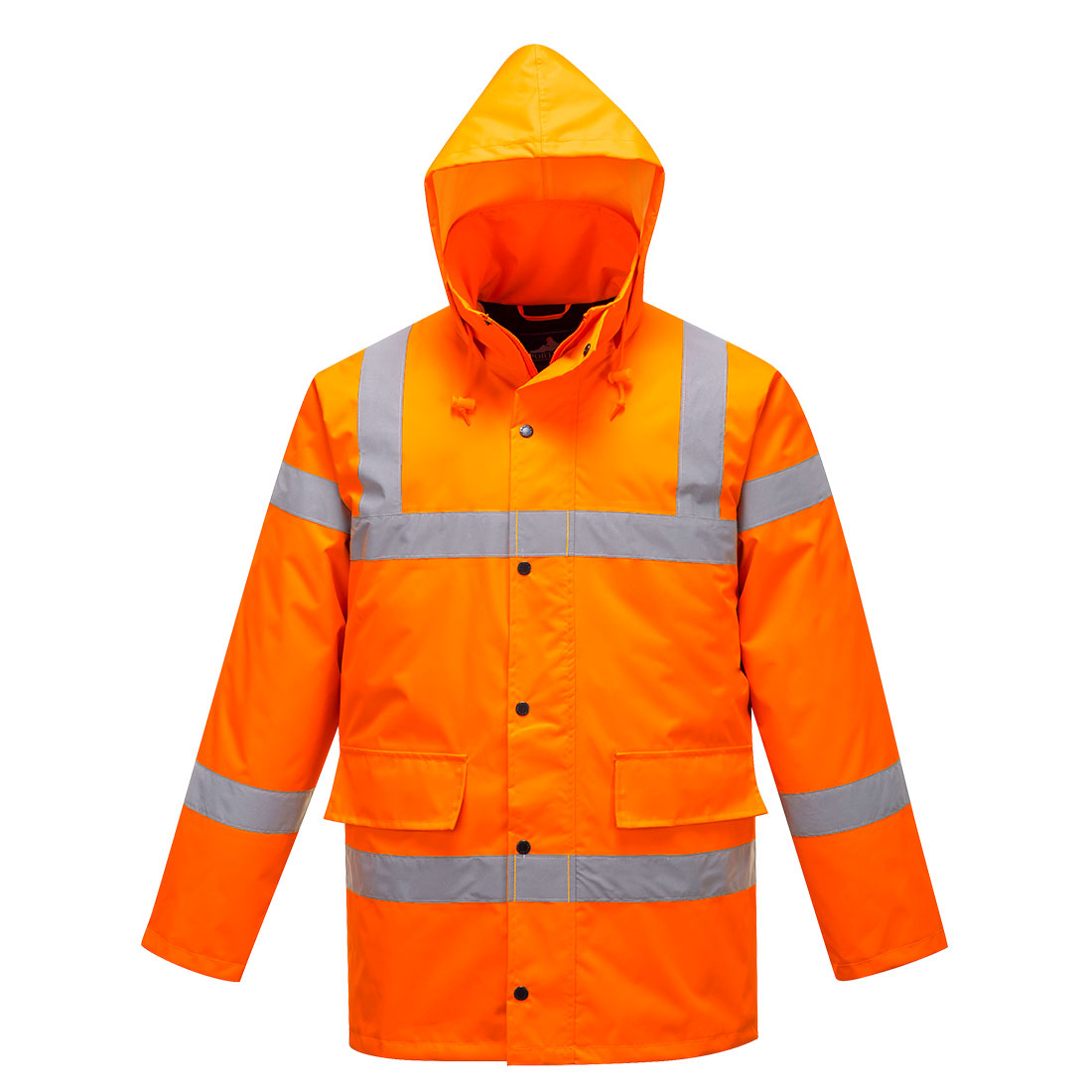 Portwest S460 Hi Vis Traffic Jacket 1#colour_orange 2#colour_orange 3#colour_orange