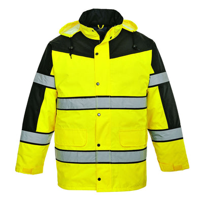 Portwest S462 Hi Vis Classic Two Tone Jacket 1#colour_yellow