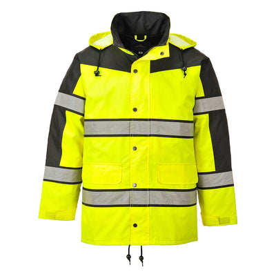 Portwest S462 Hi Vis Classic Two Tone Jacket 1#colour_yellow 2#colour_yellow