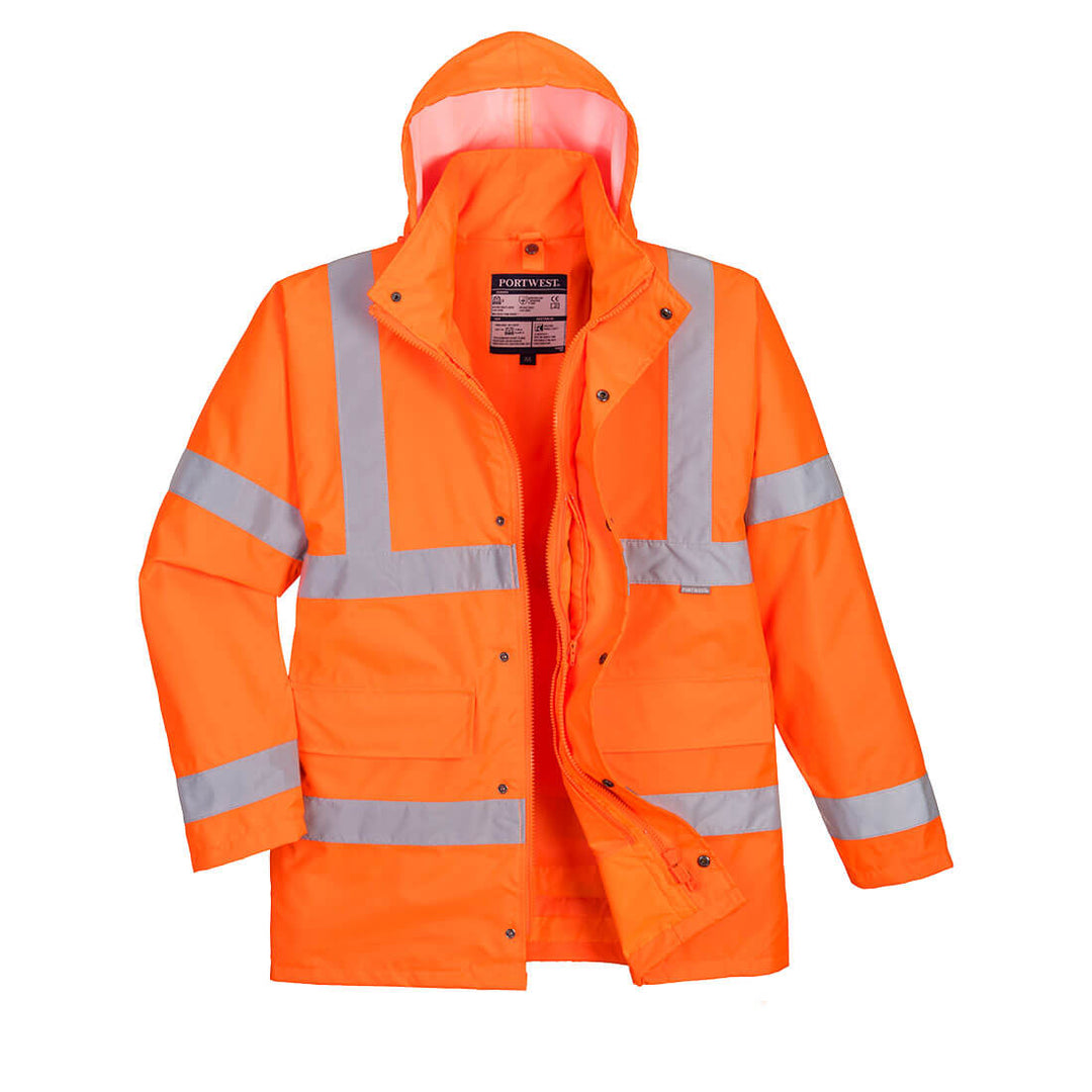 Portwest S468 Hi Vis 4-in-1 Traffic Jacket 1#colour_orange