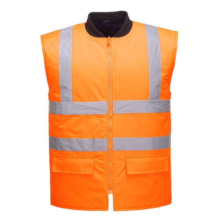 Portwest S471 Hi Vis 4-in-1 Contrast Traffic Jacket 1#colour_orange-navy 2#colour_orange-navy