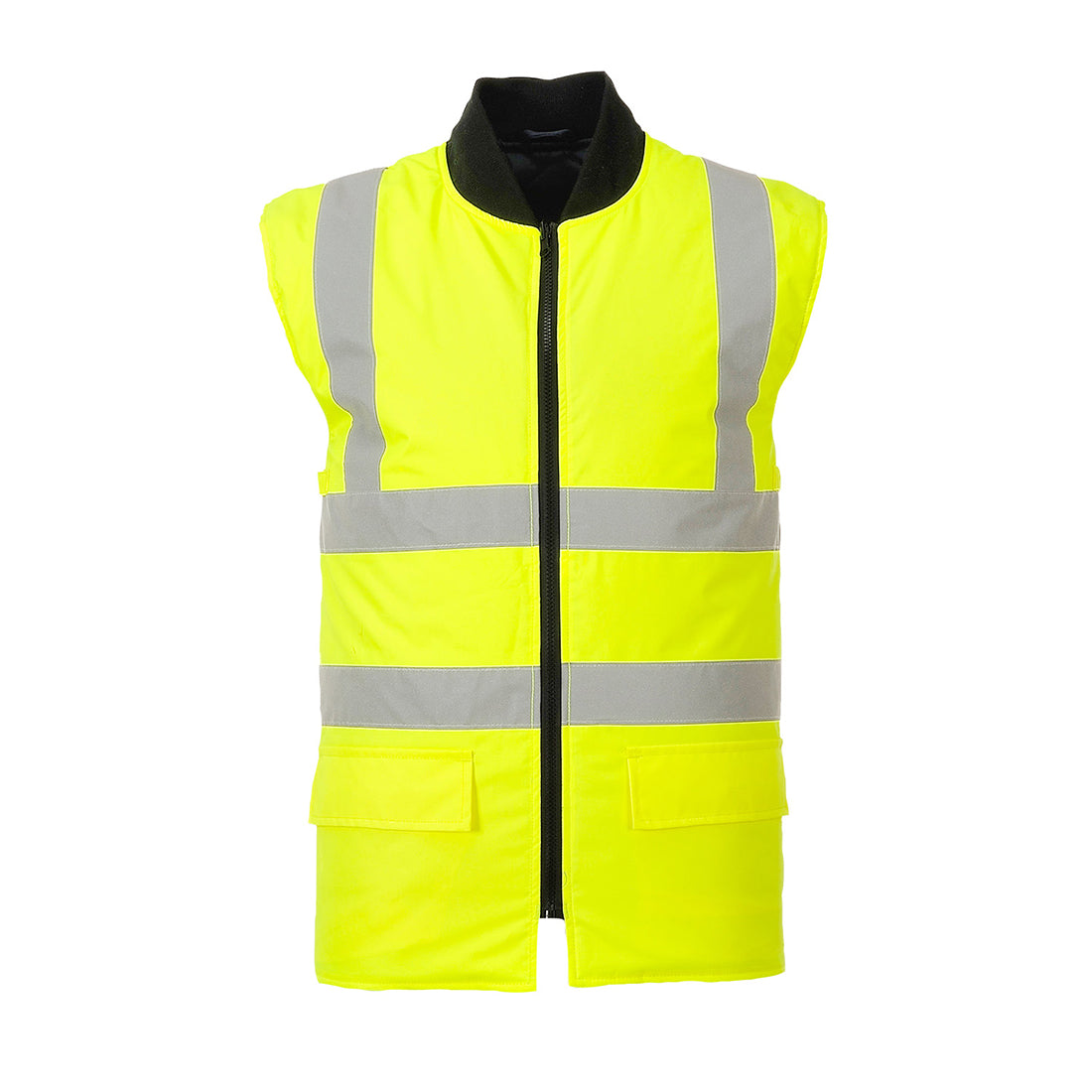 Portwest S471 Hi Vis 4-in-1 Contrast Traffic Jacket 1#colour_yellow-navy 2#colour_yellow-navy