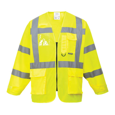 Portwest S475 Hi Vis Executive Jacket 1#colour_yellow