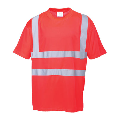 Portwest S478 Hi Vis T-Shirt 1#colour_red