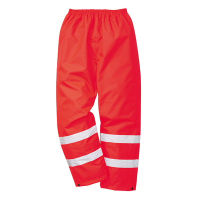 Portwest S480 Hi Vis Traffic Trousers 1#colour_red
