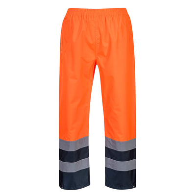 Portwest S486 Hi Vis Two Tone Traffic Trousers 1#colour_orange