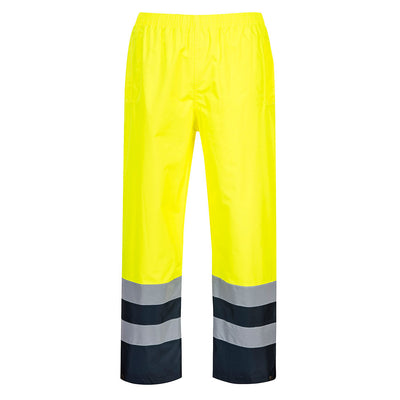 Portwest S486 Hi Vis Two Tone Traffic Trousers 1#colour_yellow