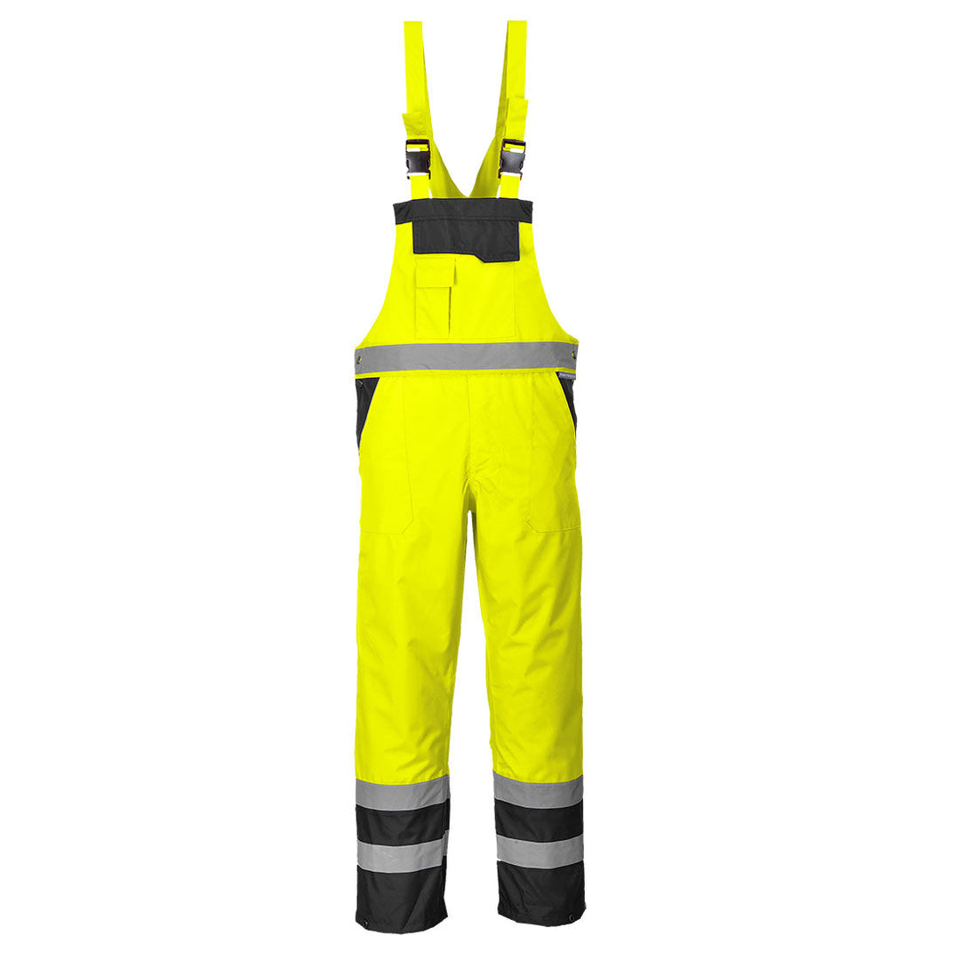 Portwest S488 Contrast Hi Vis Bib & Brace - Unlined 1