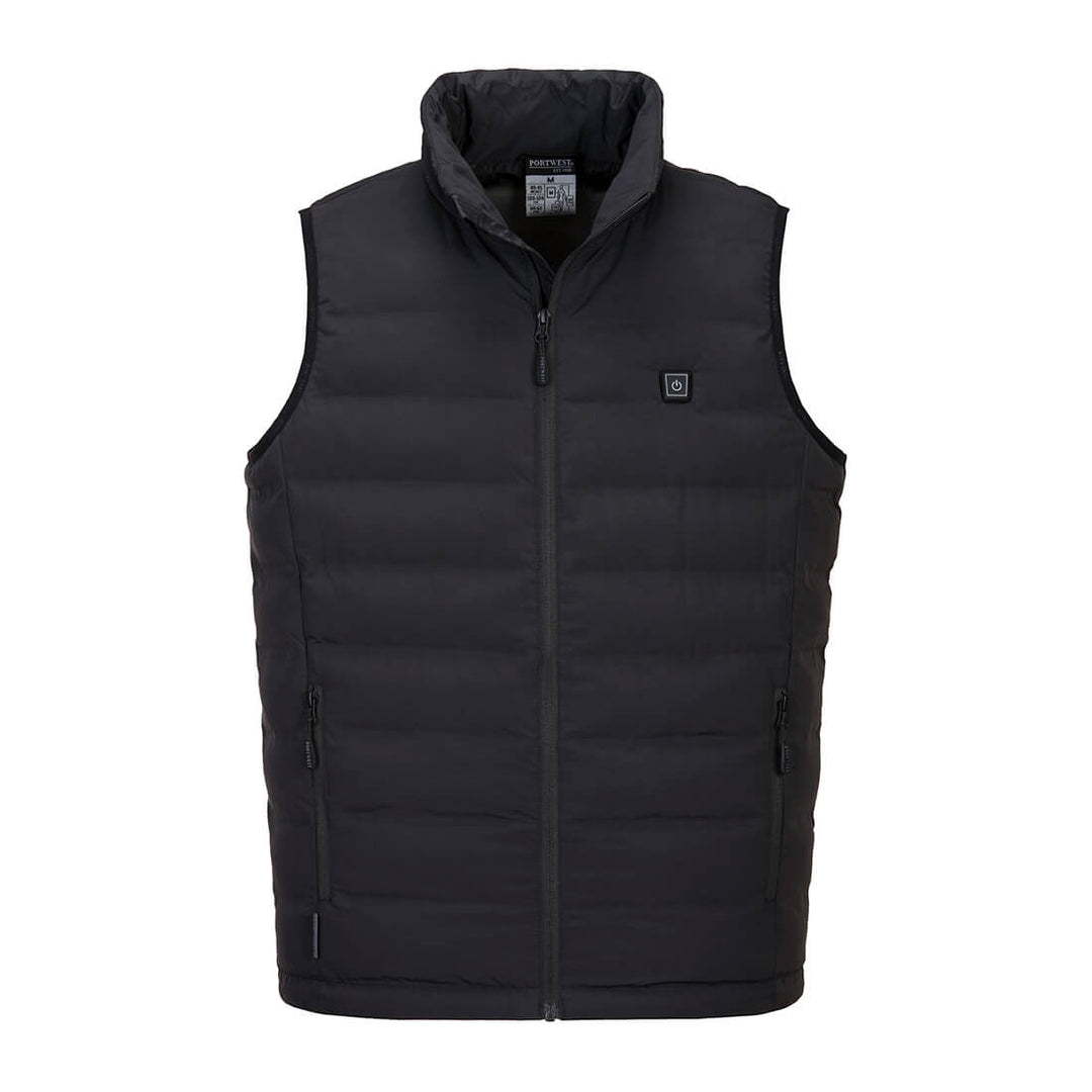 Portwest S549 Ultrasonic Heated Tunnel Gilet 1#colour_black