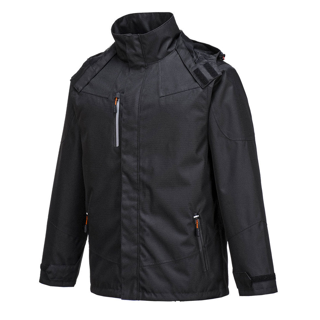 Portwest S555 Outcoach Jacket 1#colour_black 2#colour_black 3#colour_black