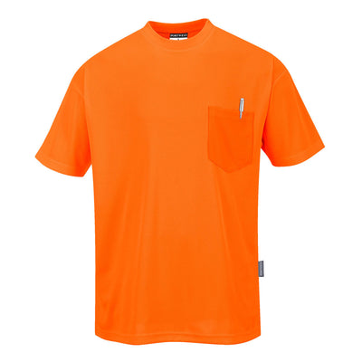 Portwest S578 Day-Vis Pocket Short Sleeve T-Shirt 1#colour_orange