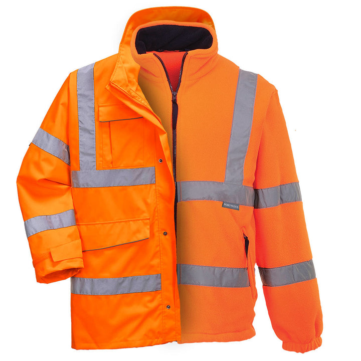 Portwest S590 Extreme Parka Jacket 1#colour_orange 2#colour_orange 3#colour_orange