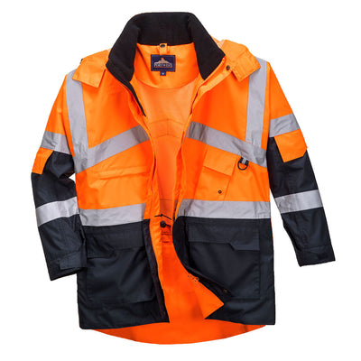 Portwest S760 Hi Vis 2-Tone Breathable Jacket 1#colour_orange-navy