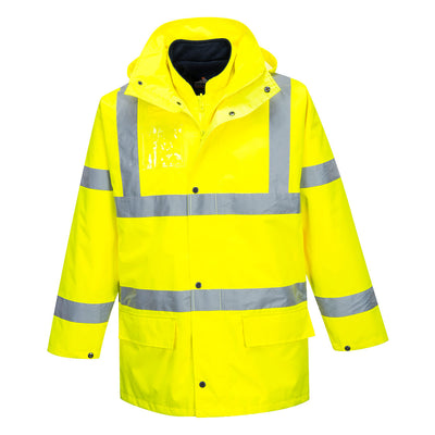Portwest S765 Hi Vis Essential 5-in-1 Jacket 1#colour_yellow 2#colour_yellow