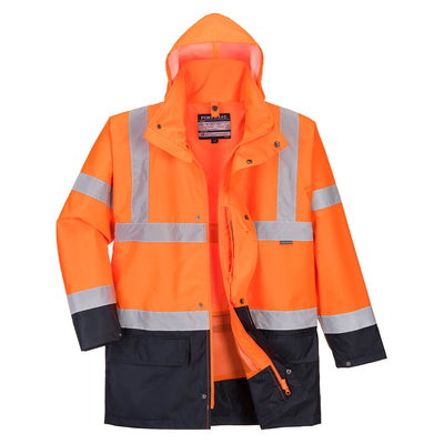 Portwest S766 Essential 5-in-1 Two-Tone Jacket 1#colour_orange-navy