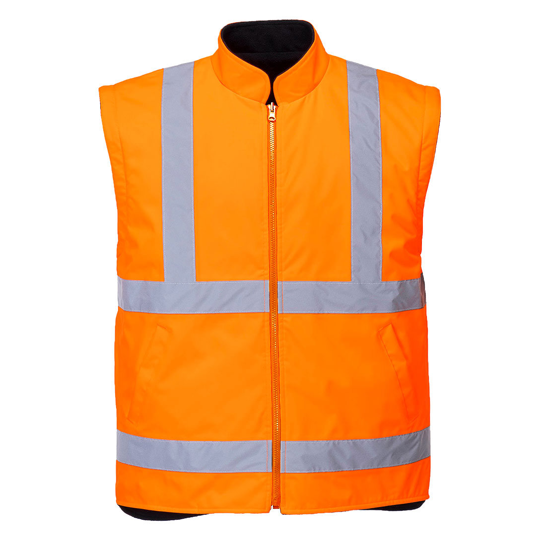 Portwest S766 Essential 5-in-1 Two-Tone Jacket 1#colour_orange-navy 2#colour_orange-navy