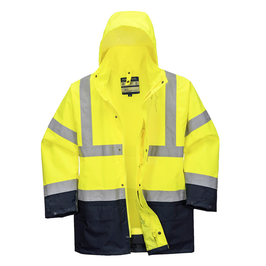 Portwest S766 Essential 5-in-1 Two-Tone Jacket 1#colour_yellow-navy
