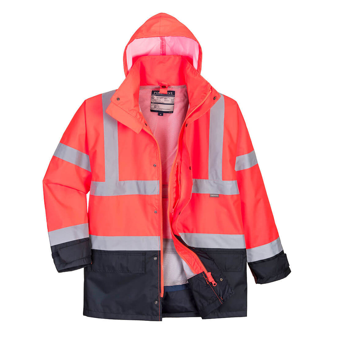 Portwest S768 Hi Vis Executive 5-in-1 Jacket 1#colour_red-navy