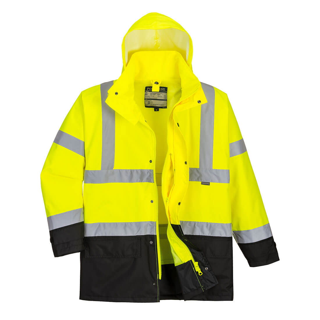 Portwest S768 Hi Vis Executive 5-in-1 Jacket 1#colour_yellow-black