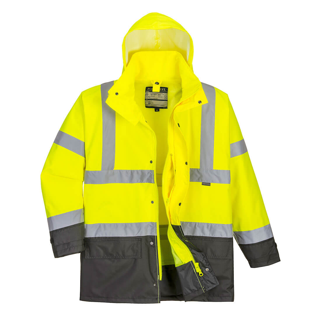 Portwest S768 Hi Vis Executive 5-in-1 Jacket 1#colour_yellow-grey