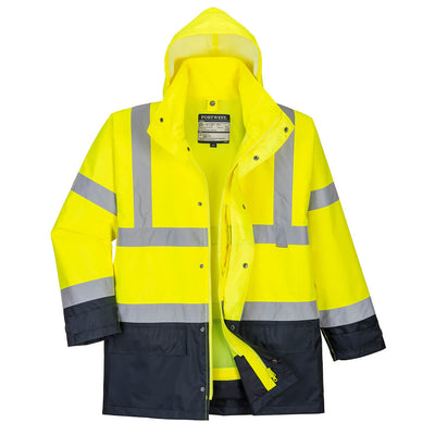 Portwest S768 Hi Vis Executive 5-in-1 Jacket 1#colour_yellow-navy