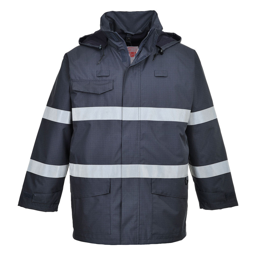 Portwest S770 Bizflame Multi Protection FR Rain Jacket 1#colour_navy