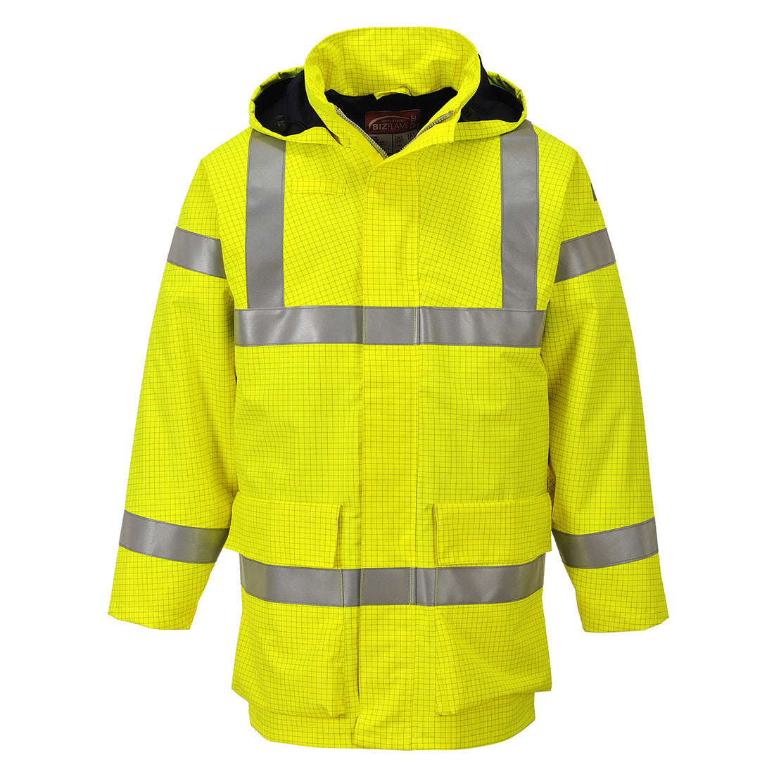 Portwest S774 Bizflame Rain Hi Vis Multi-Protection Lite Jacket FR 1#colour_yellow