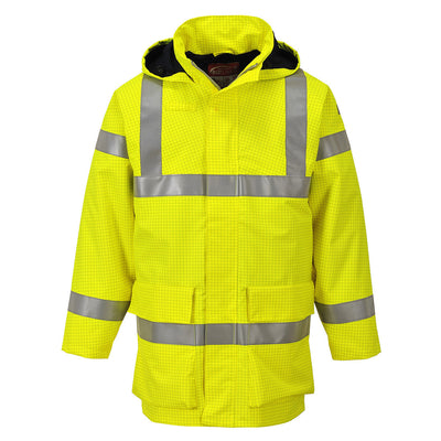 Portwest S774 Bizflame Rain Hi Vis Multi-Protection Lite Jacket FR 1#colour_yellow