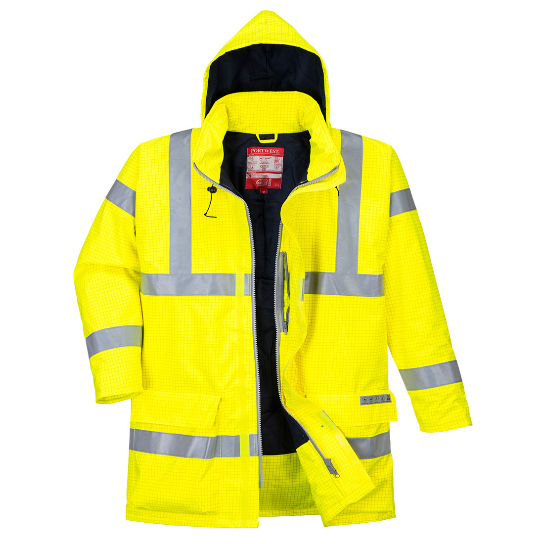 Portwest S778 Bizflame Rain Hi Vis Antistatic FR Jacket 1#colour_yellow
