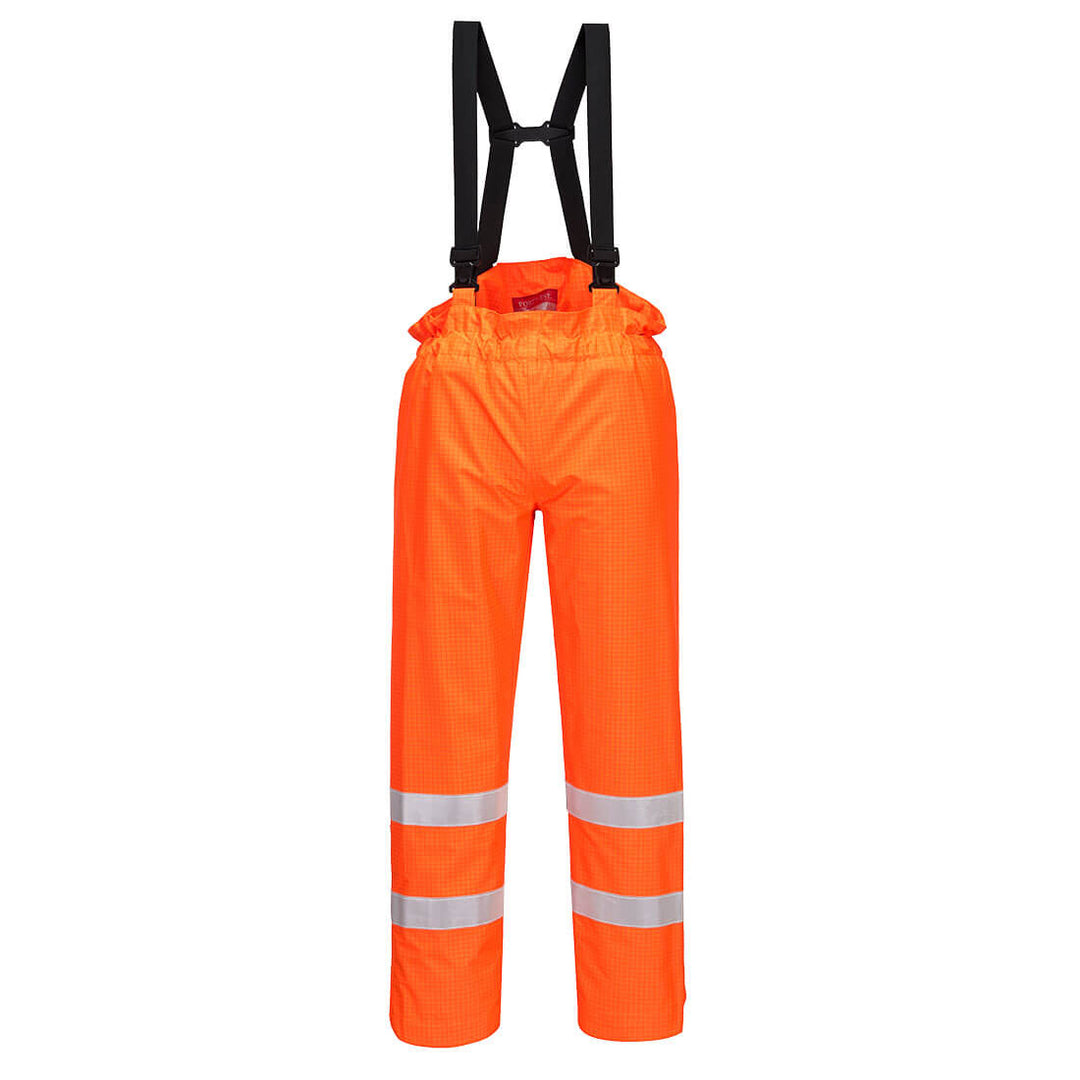 Portwest S780 Bizflame Rain Unlined - Hi Vis Antistatic FR Trousers 1#colour_orange