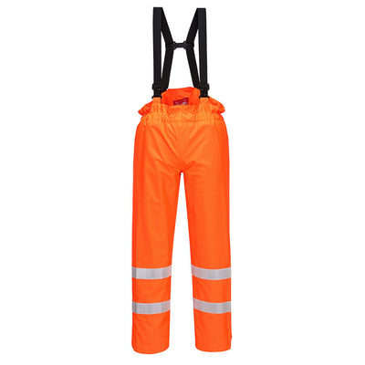 Portwest S780 Bizflame Rain Unlined - Hi Vis Antistatic FR Trousers 1#colour_orange