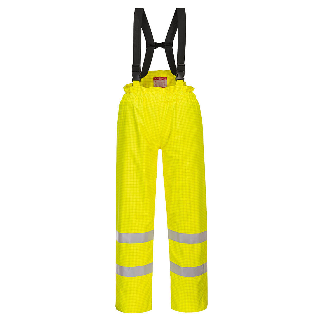 Portwest S781 Bizflame Rain Lined- Hi Vis Antistatic FR Trousers 1#colour_yellow