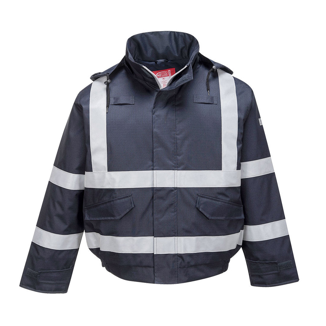 Portwest S783 Bizflame Rain FR Multi Protection Bomber Jacket 1#colour_navy