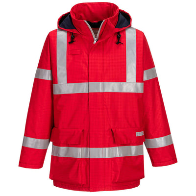 Portwest S785 Bizflame Rain Anti-Static FR Jacket 1#colour_red