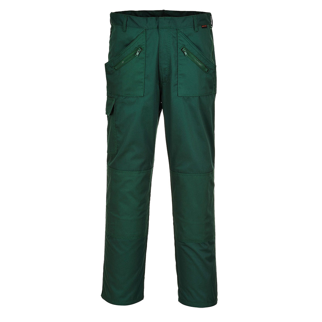 Portwest S887 Action Trousers 1#colour_bottle-green 2#colour_bottle-green 3#colour_bottle-green