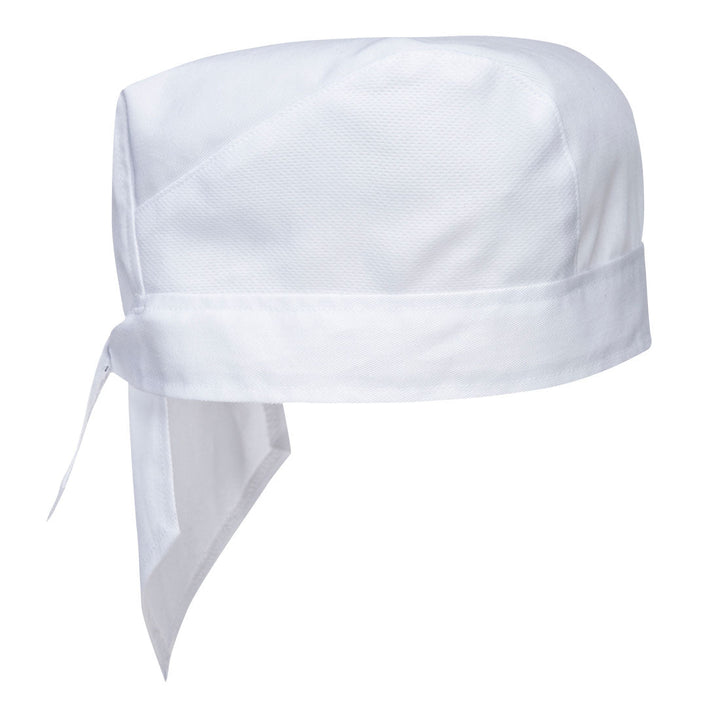 Portwest S904 MeshAir Pro Chefs Bandana 1#colour_white 2#colour_white 3#colour_white