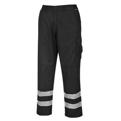Portwest S917 Iona Safety Combat Trousers 1#colour_black 2#colour_black 3#colour_black