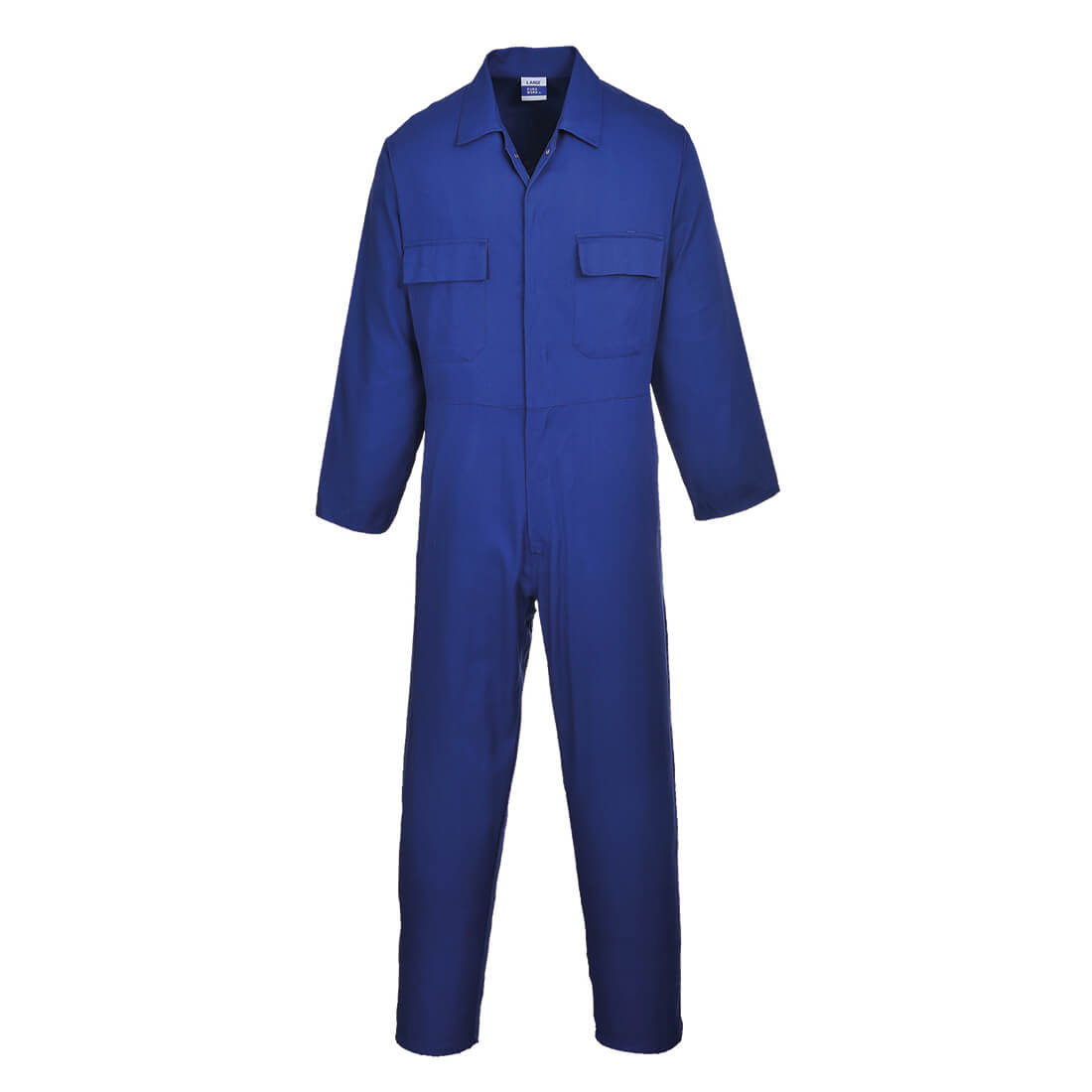 Portwest S998 Euro Work Cotton Coveralls Royal Blue Main#colour_royal-blue